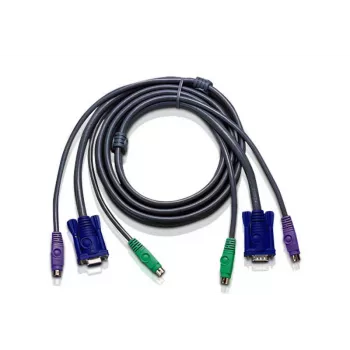 ATEN 10ft PS/2 KVM kabelis juodas 3 m