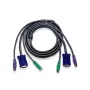 ATEN 10ft PS/2 KVM kabelis juodas 3 m