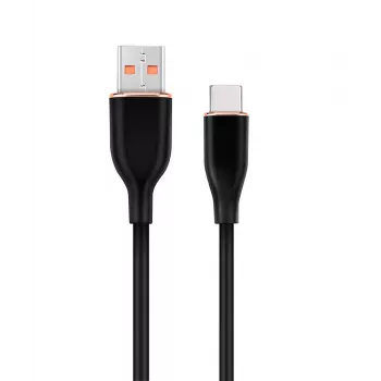 GEMBIRD Premium Silikoninis USB Type-C įkrovimo ir duomenų kabelis, 1,5 m - juodas