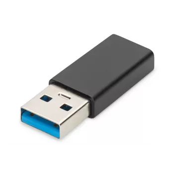 DIGITUS USB Type-C adapteris, tipas A į C M/F, 3A, 5Gb/s, 3.0 versija, juodas