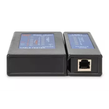 DIGITUS DN-14001-2 Belaidis tinklo kabelių testeris su PoE testavimu ir dėklu