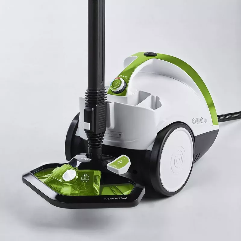 Garinis valytuvas Polti Vaporetto Smart 110 Eco, cilindrinis, 1500 W, juoda, žalia, balta