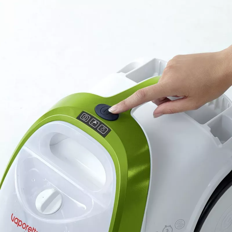 Garinis valytuvas Polti Vaporetto Smart 110 Eco, cilindrinis, 1500 W, juoda, žalia, balta
