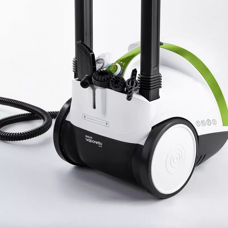 Garinis valytuvas Polti Vaporetto Smart 110 Eco, cilindrinis, 1500 W, juoda, žalia, balta
