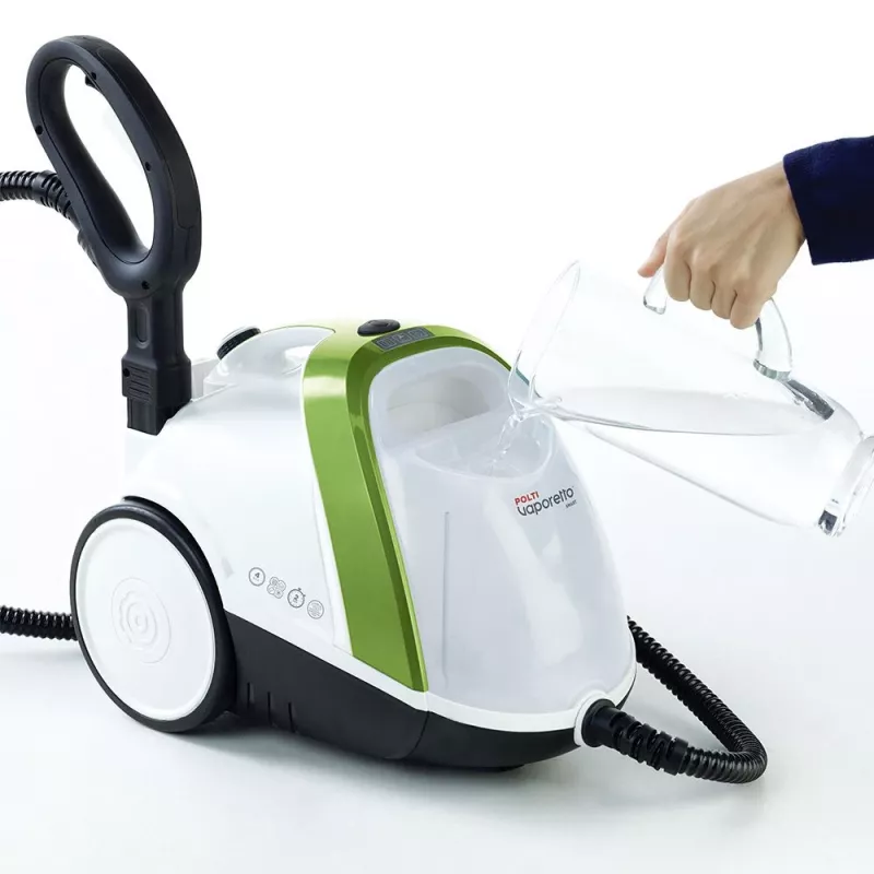 Garinis valytuvas Polti Vaporetto Smart 110 Eco, cilindrinis, 1500 W, juoda, žalia, balta