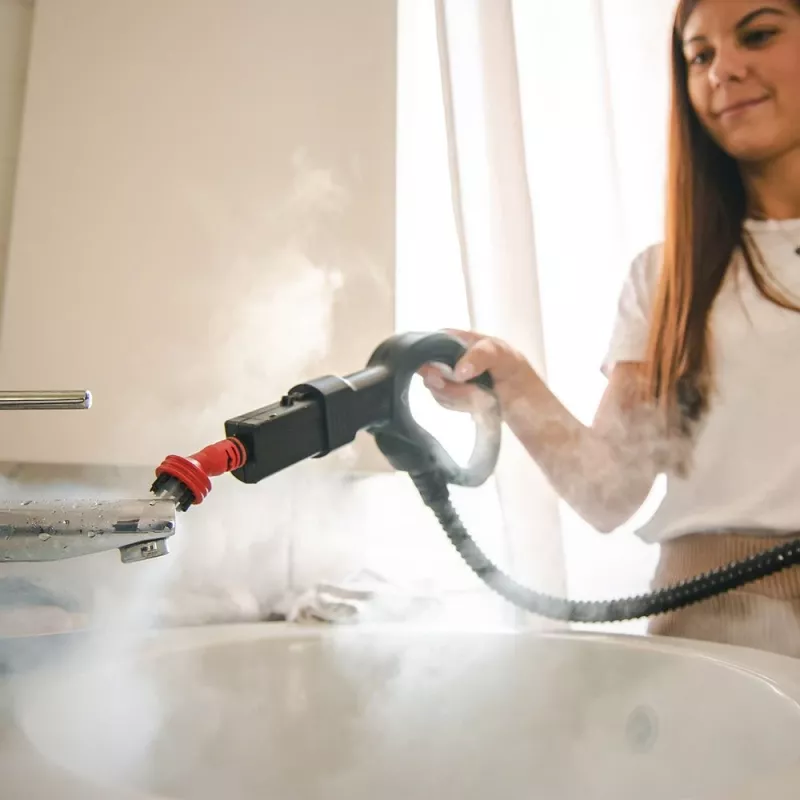 Garinis valytuvas Polti Vaporetto Smart 110 Eco, cilindrinis, 1500 W, juoda, žalia, balta