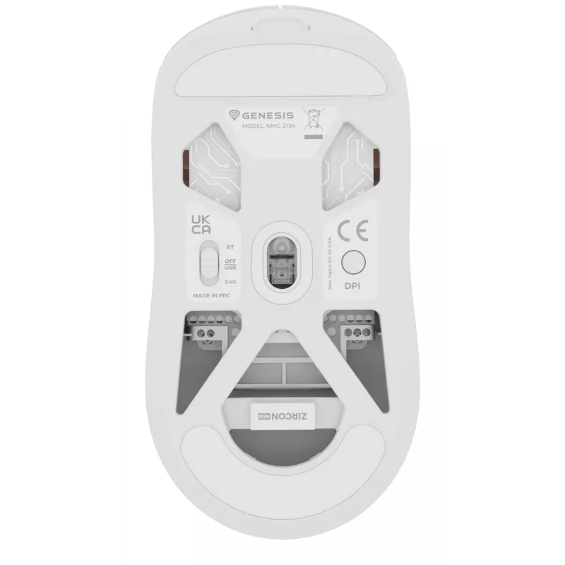 GENESIS NMG-2194 Pelė žaidimams Ambidekstrinė Bluetooth + USB Type-C Optinė 26000 DPI