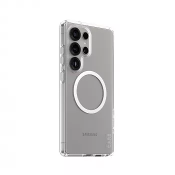 PanzerGlass CARE™ by ® Urban Combat Case Skaidrus su Baltu, Qi suderinamas Samsung Galaxy S25 Ultra