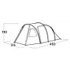 Palapinė penkiems asmenims easy camp Hidra 5, žalia