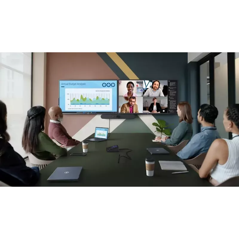 DELL P5525QC Skaitmeninis informacinis ekranas 138,8 cm (54,6 colių) LCD 400 cd/m² 4K Ultra HD juodas