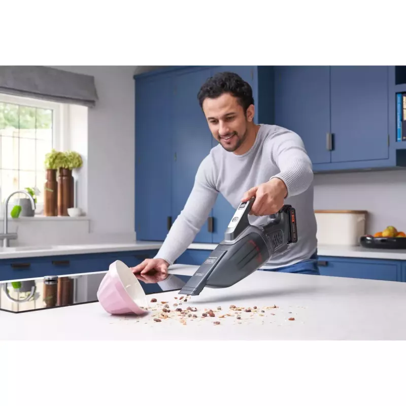 Nešiojamas dulkių siurblys Black & Decker BCHV001B kompaktiškas, lengvas, su plaunamu filtru ir įkrovimo stovu