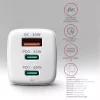 Sieninis įkroviklis Axagon ACU-DPQ65W PD3.0 & QC4+ 3x išėjimai 65W