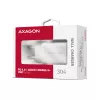 Sieninis įkroviklis Axagon ACU-PD30W 1x QC3.0/AFC/FCP/PD Type-C 30W Baltas