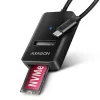 Axagon ADM2-CM USB-C adapteris M.2 NVMe SATA 10Gbps juodas