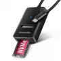 Axagon ADM2-CM USB-C adapteris M.2 NVMe SATA 10Gbps juodas