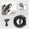 Axagon ADR-210B aktyvus USB 2.0 A-M → B-M jungiamasis kabelis su kartotuvu 10 m