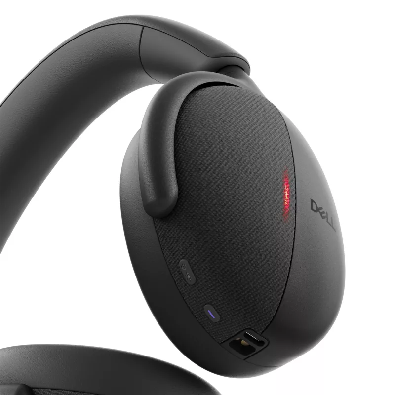 DELL Pro Premium Wireless ANC ausinės - WL7024, laidinės ir belaidės, skambučiams/muzikai, 20-20000 Hz, 297 g, juodos