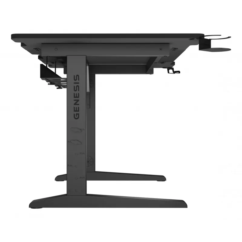 Tiesus kompiuterinis stalas GENESIS NDS-2249 juoda MDF 140x75cm