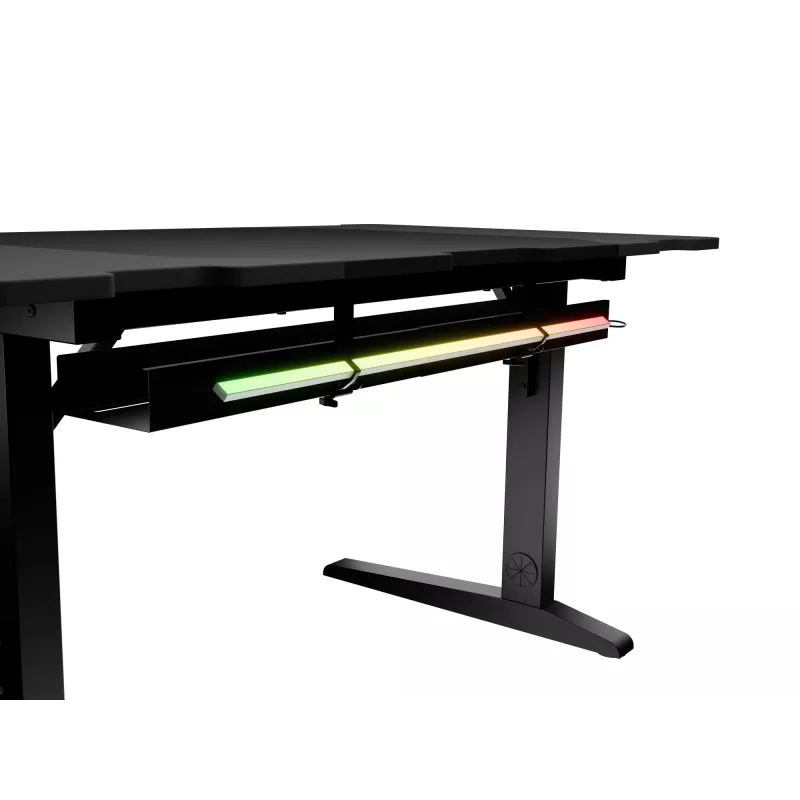 Tiesus kompiuterinis stalas GENESIS NDS-2249 juoda MDF 140x75cm