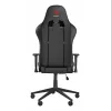 Žaidimų kėdė GENESIS Nitro 440 G2, paminkštinta sėdynė, audinys/dirbtinė oda, pilka/juoda, max 120 kg, reguliuojama atlošas ir 1D porankiai