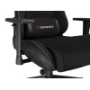 Žaidimų kėdė GENESIS Nitro 440 G2, paminkštinta sėdynė, audinys/dirbtinė oda, pilka/juoda, max 120 kg, reguliuojama atlošas ir 1D porankiai