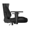Žaidimų kėdė GENESIS Nitro 440 G2, paminkštinta sėdynė, audinys/dirbtinė oda, pilka/juoda, max 120 kg, reguliuojama atlošas ir 1D porankiai
