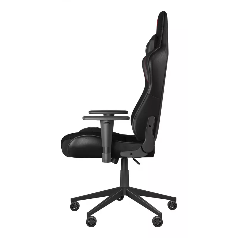 Žaidimų kėdė GENESIS Nitro 440 G2, paminkštinta sėdynė, audinys/dirbtinė oda, pilka/juoda, max 120 kg, reguliuojama atlošas ir 1D porankiai