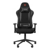 Žaidimų kėdė GENESIS Nitro 440 G2, paminkštinta sėdynė, audinys/dirbtinė oda, pilka/juoda, max 120 kg, reguliuojama atlošas ir 1D porankiai