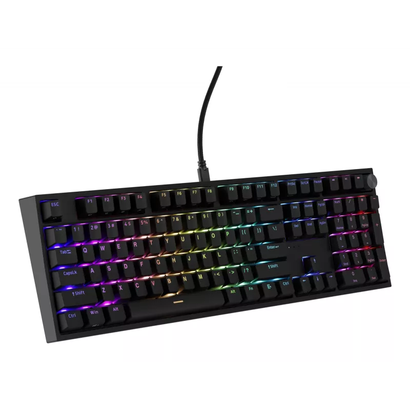 GENESIS THOR 404 mechaninė klaviatūra, USB, QWERTY, RGB LED, juoda