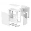 Korpusas DeepCool CG580 WH Baltas — ATX/mATX/ITX, grūdintas stiklas, palaiko 120/140 mm ventiliatorius, 3.5 colio×2, 2.5 colio×3, USB 3.2 Gen1