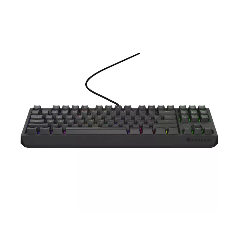GENESIS Thor 230 TKL klaviatūra žaidimams USB + RF belaidė + Bluetooth QWERTY Juoda