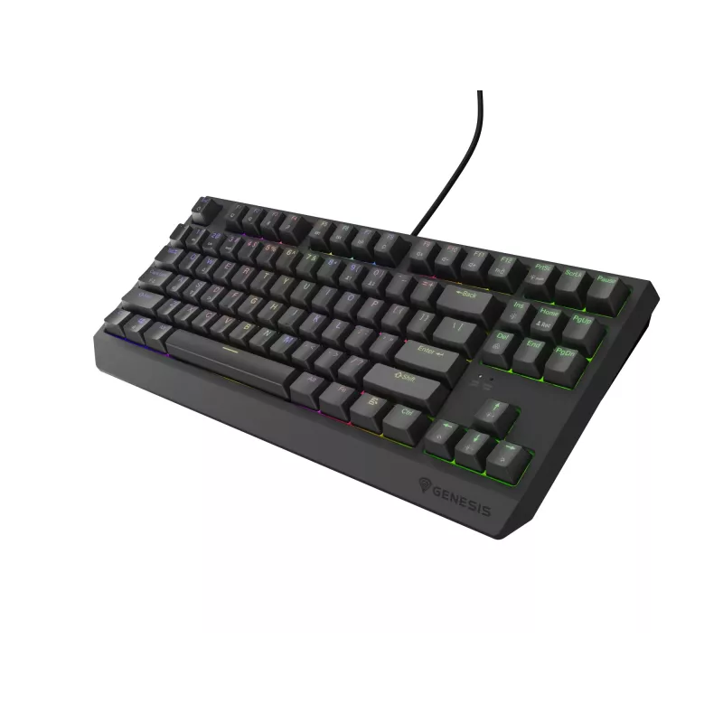 GENESIS Thor 230 TKL klaviatūra žaidimams USB + RF belaidė + Bluetooth QWERTY Juoda