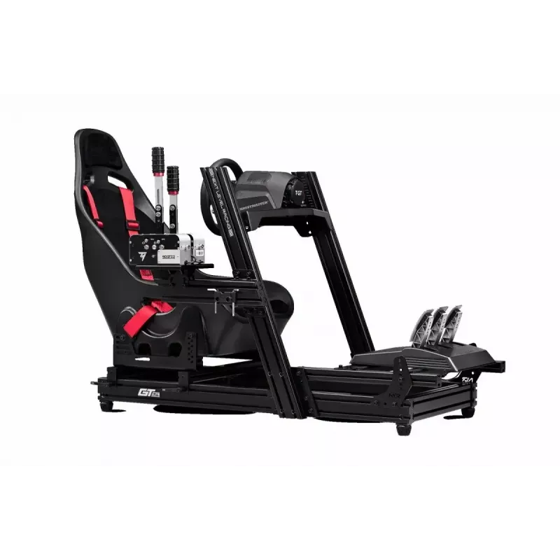 Lenktynių simuliatoriaus rėmas Next Level Racing GTElite Wheel Plate Edition — aliuminio ir plieno vairo bei pedalų montavimo platforma