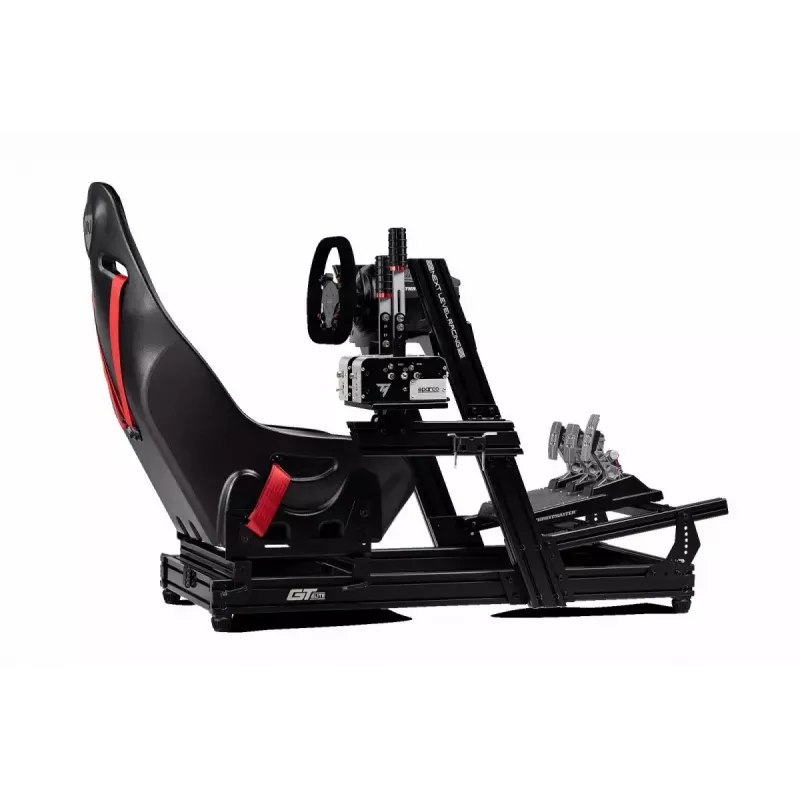 Lenktynių simuliatoriaus rėmas Next Level Racing GTElite Wheel Plate Edition — aliuminio ir plieno vairo bei pedalų montavimo platforma
