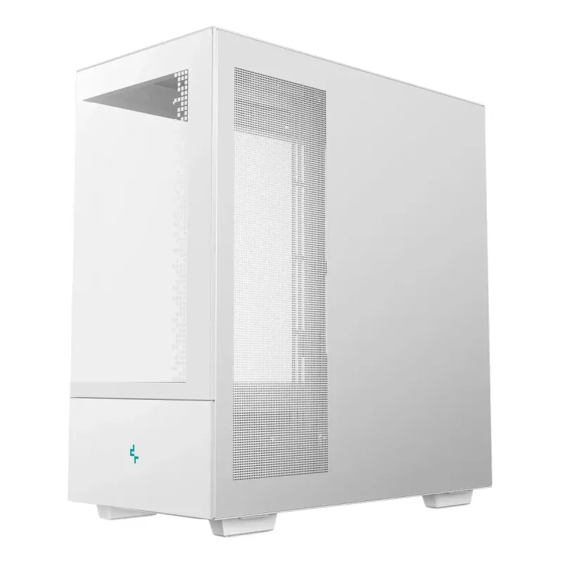 PC korpusas DeepCool CH690 Tower White – ATX/microATX, LCD ekranas, 3x2,5 colio vietos, 1x3,5 colio, GPU iki 450 mm, aušintuvo aukštis 182 mm
