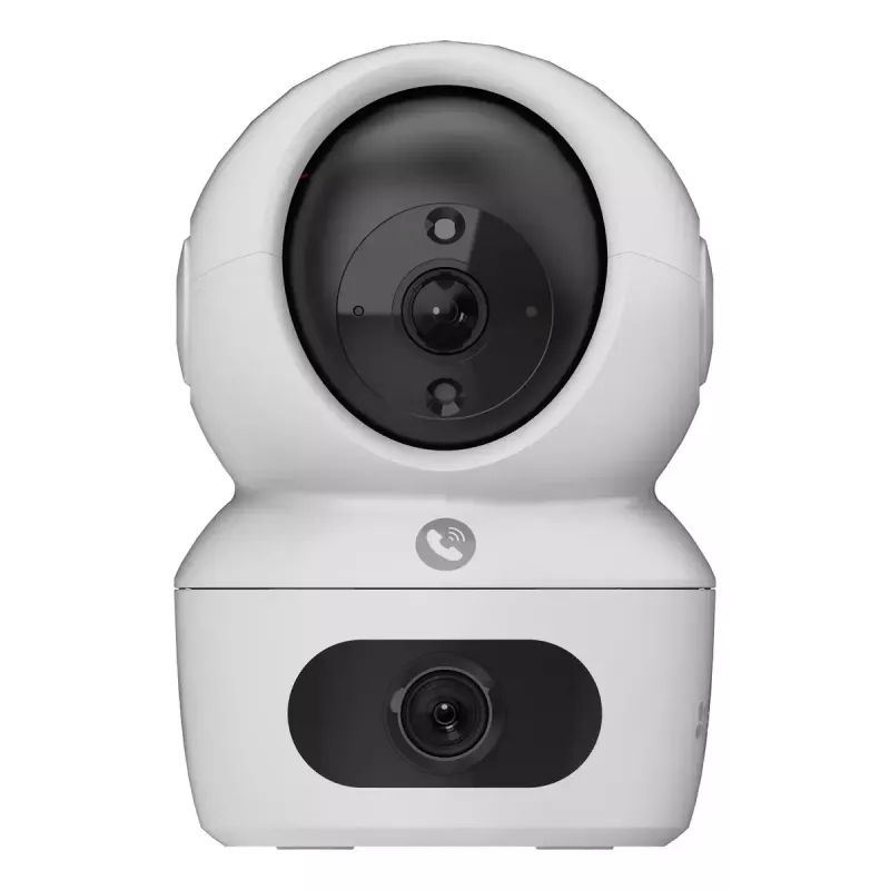 IP vaizdo stebėjimo kamera EZVIZ H7c Dual 2K (2560×1440), dviejų objektyvų, vidaus, Wi‑Fi/ETH, microSD iki 512 GB