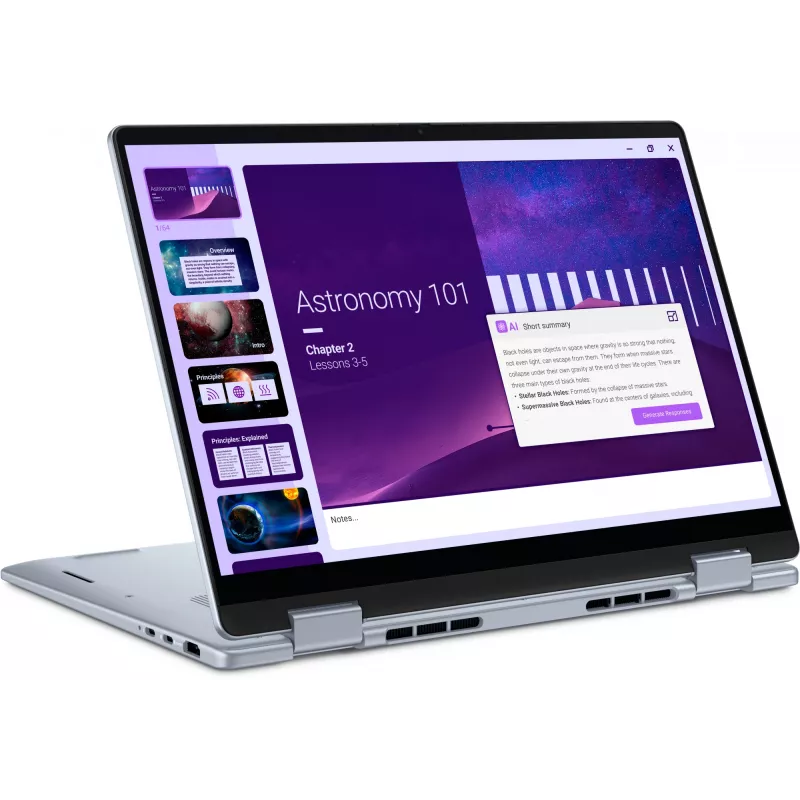 Konvertuojamas nešiojamas kompiuteris Dell 14 Plus 2-in-1 DB04250, 14 colių 1920×1200, Intel Core Ultra 7 256V, 16 GB, 512 GB, Intel Arc, Windows 11 Pro, mėlynas