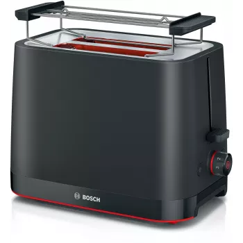 Skrudintuvas Bosch TAT3M123 2 griežinėliai, 950 W, juodas, sukamas valdymas, atšildymas ir pašildymas