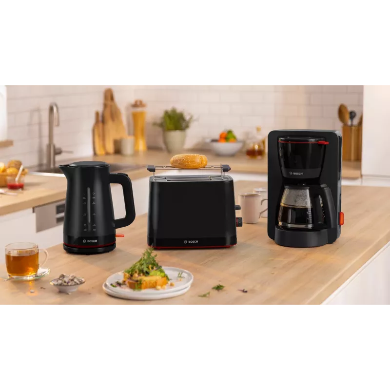 Skrudintuvas Bosch TAT3M123 2 griežinėliai, 950 W, juodas, sukamas valdymas, atšildymas ir pašildymas