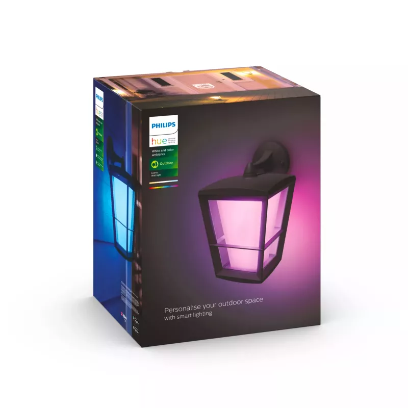Philips Hue White and colour ambience Econic lauko sieninis šviestuvas