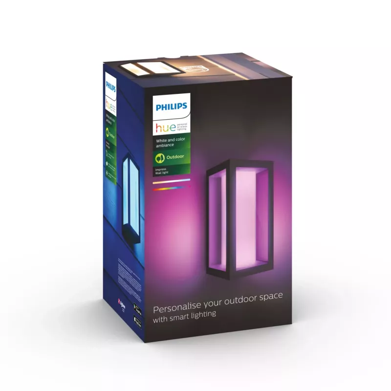 Philips Hue White and colour ambience Impress lauko sieninis šviestuvas
