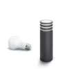 Philips Hue White Lucca lauko pjedestalas, išmanusis stulpelinis šviestuvas, Bluetooth/Zigbee, antracitas, LED, aliuminis, E27
