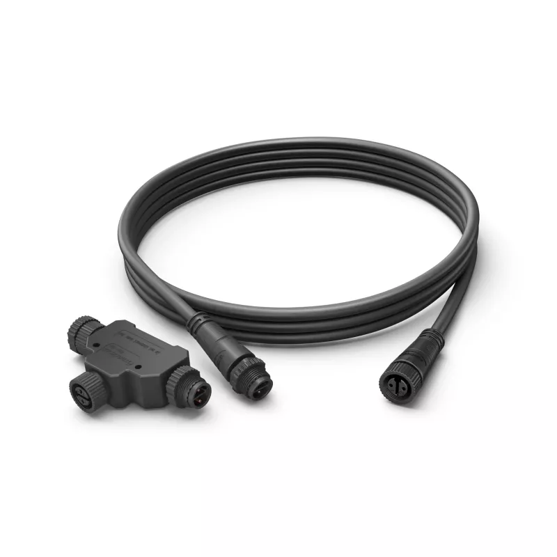 Philips lauko ilginimo laidas 2,5 m, juodas, IP67