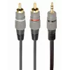 GEMBIRD 3,5 mm stereo į 2xRCA kištukai 1,5 m laidas - paauksuotos jungtys
