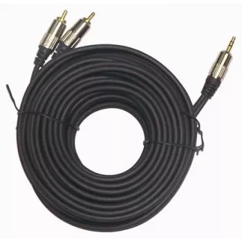 GEMBIRD 3,5 mm stereo į 2xRCA kištukai 1,5 m laidas - paauksuotos jungtys