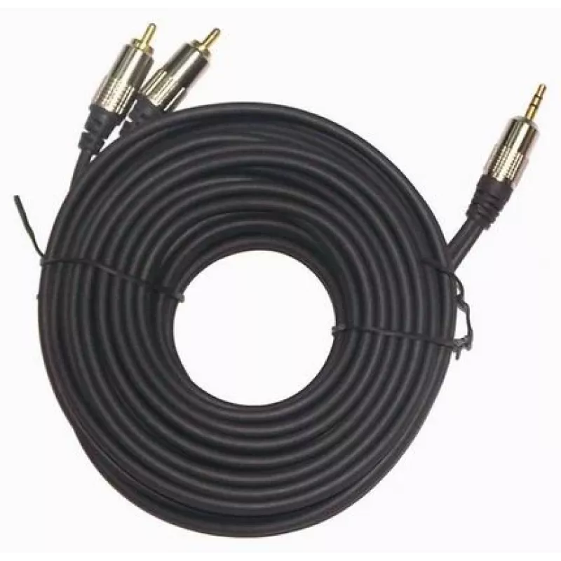 GEMBIRD 3,5 mm stereo į 2xRCA kištukai 1,5 m laidas - paauksuotos jungtys
