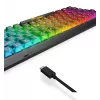 Mechaninė žaidimų klaviatūra Lenovo Legion K510 Mini Pro 75% JAV anglų, 84 klavišai, RGB, USB, 1,8 m laidas, Juoda/Permatoma