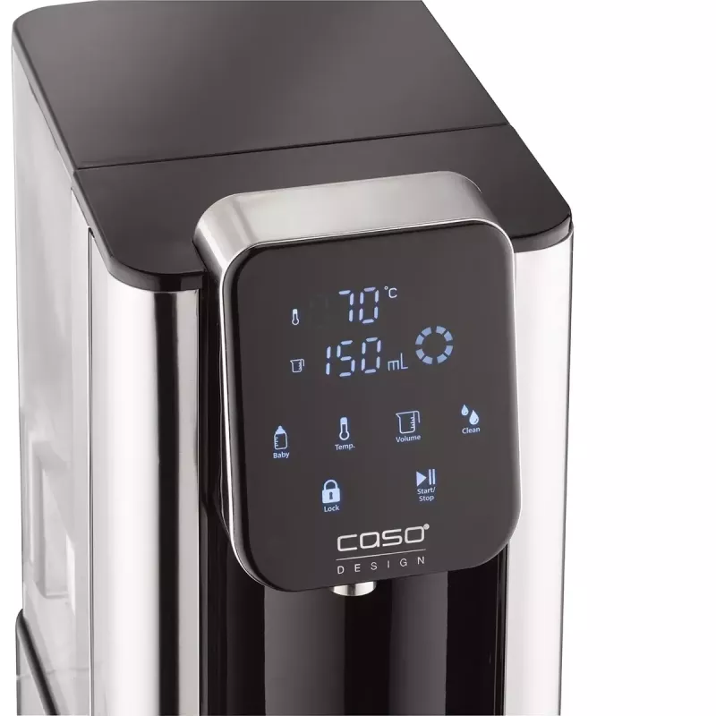 Caso Hot 7 Turbo vandens dozatorius, 2,7 L, 2200-2600 W, juodas/nerūdijantis plienas