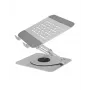 Priekaba nešiojamam kompiuteriui RAIDSONIC IB-NH300-R, aliuminis, sidabrinė, tinka 17 colių (43,2 cm), 360° sukimas, 280×230×550 mm