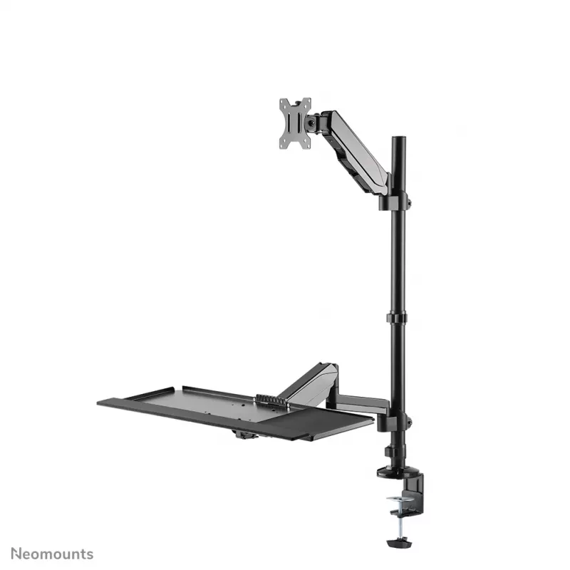 Stalinis sėdimos-stovimos darbo stotelės rinkinys Neomounts DS90-325BL1, 9 kg aukščio reguliavimas